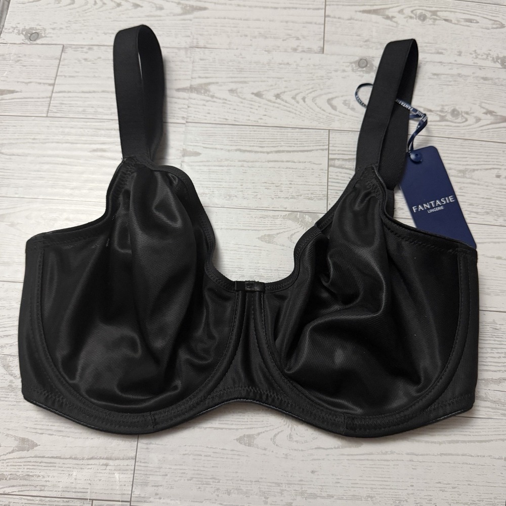 Fantasie FL4520 Smoothing Balcony Underwire Bra Black Size 30H – New NWT‎